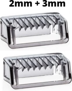 Merkloos Philips Opzetkam Oneblade - 2mm + 3mm - 2 STUKS - Kam Opzetstuk Oneblade Scheerapparaat - Geschikt Voor Philips Zie Type!