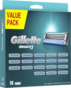 Gillette® Gillette Mach3 Navulmesjes - 18 Stuks -Verzorgingsproductenwinkel 971x1200 2